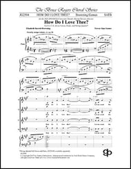 How Do I Love Thee? SATB choral sheet music cover Thumbnail